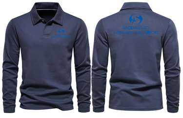 SACRAMENTO AIRPORT LONG SLEEVE POLO